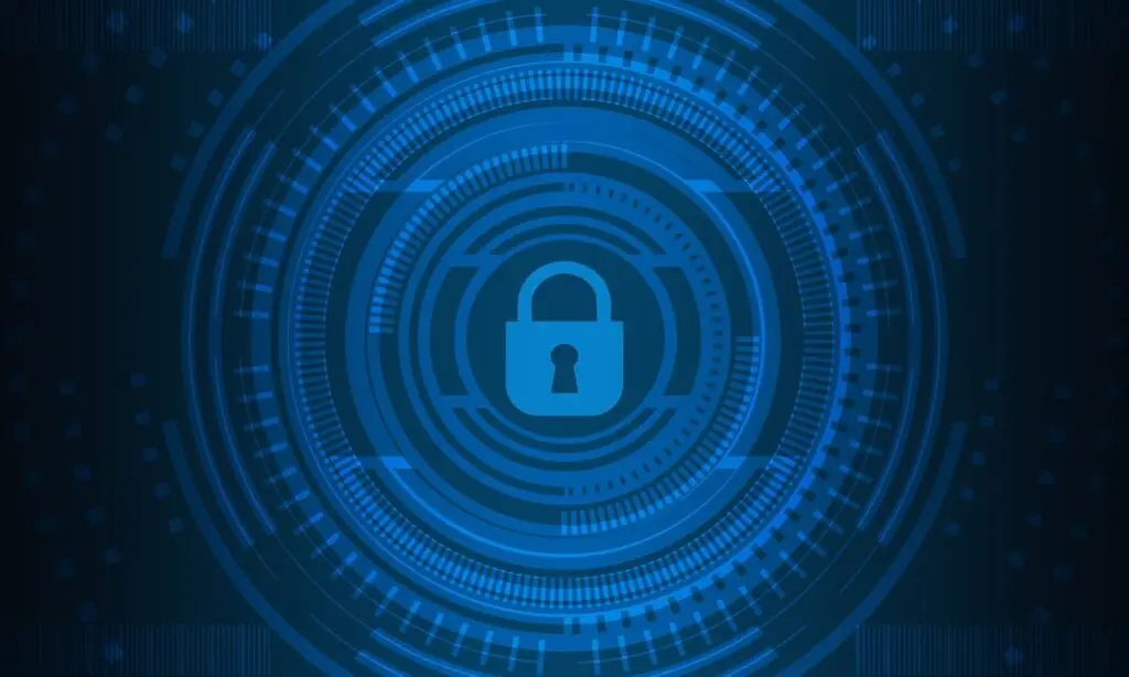 Free cyber security technology network illustration