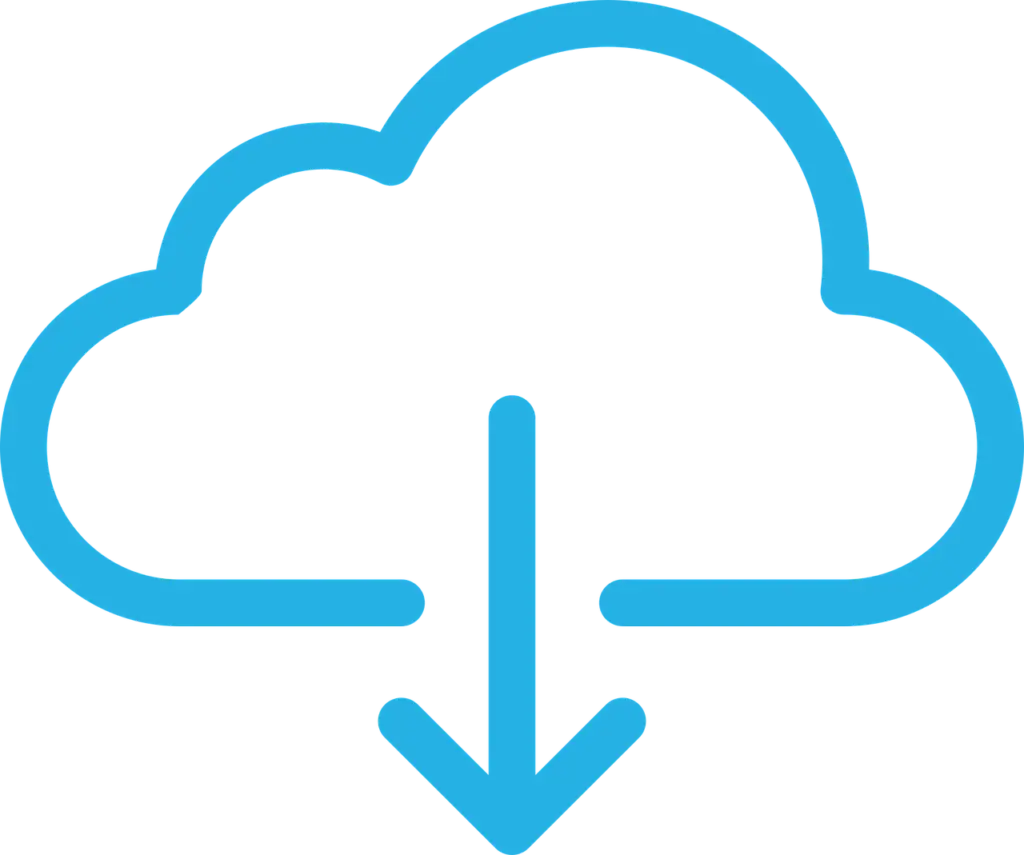 Free download cloud file download vector